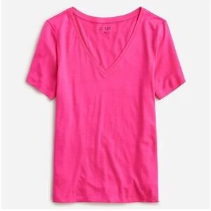 NWT JCrew Drapey premium jersey V-neck T-shirt XXS